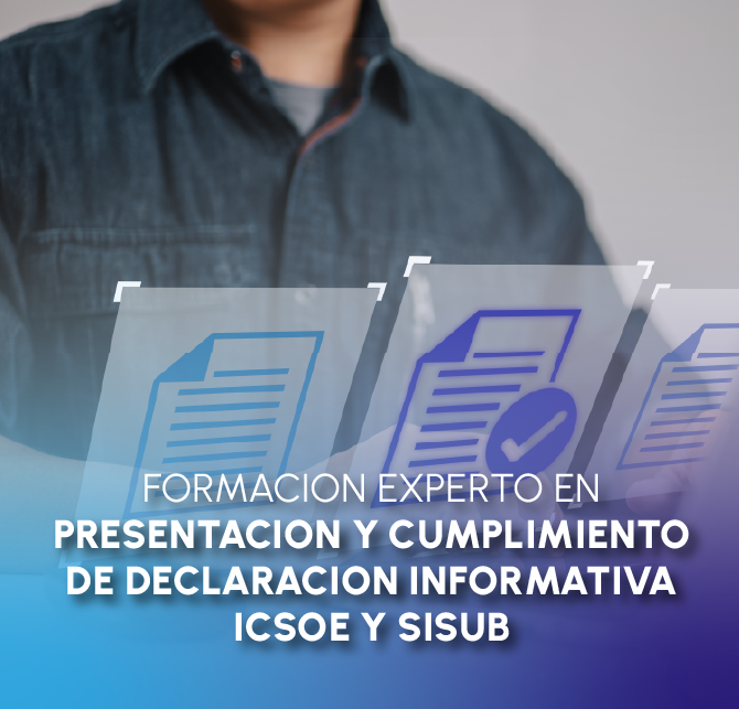 FORMACION EXPERTO EN PRESENTACION Y CUMPLIMIENTO DE DECLARACION INFORMATIVA ICSOE Y SISUB