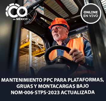 MANTENIMIENTO PPC PARA PLATAFORMAS, GRUAS Y MONTACARGAS bajo NOM-006-STPS-2023 ACTUALIZADA