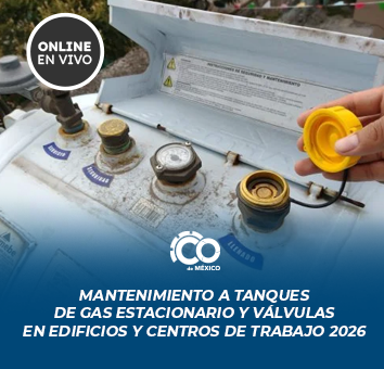 CURSO DE MANTENIMIENTO A TANQUES DE GAS ESTACIONARIO Y VÁLVULAS EN EDIFICIOS Y CENTROS DE TRABAJO 2026