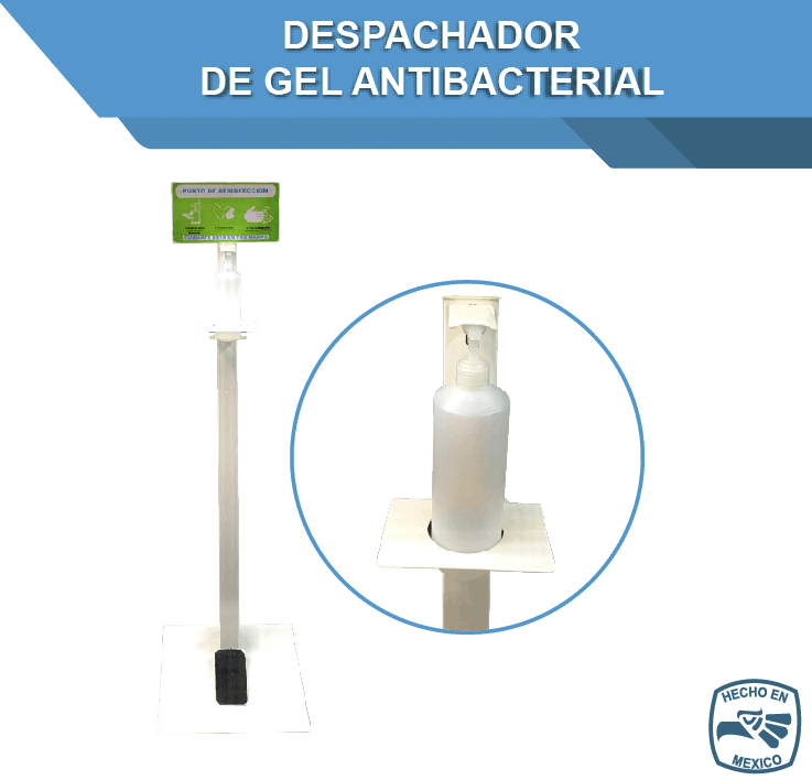 DESPACHADOR DE GEL ANTIBACTERIAL