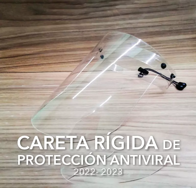 CARETA RÍGIDA DE PROTECCIÓN ANTIVIRAL -Stay Safe-