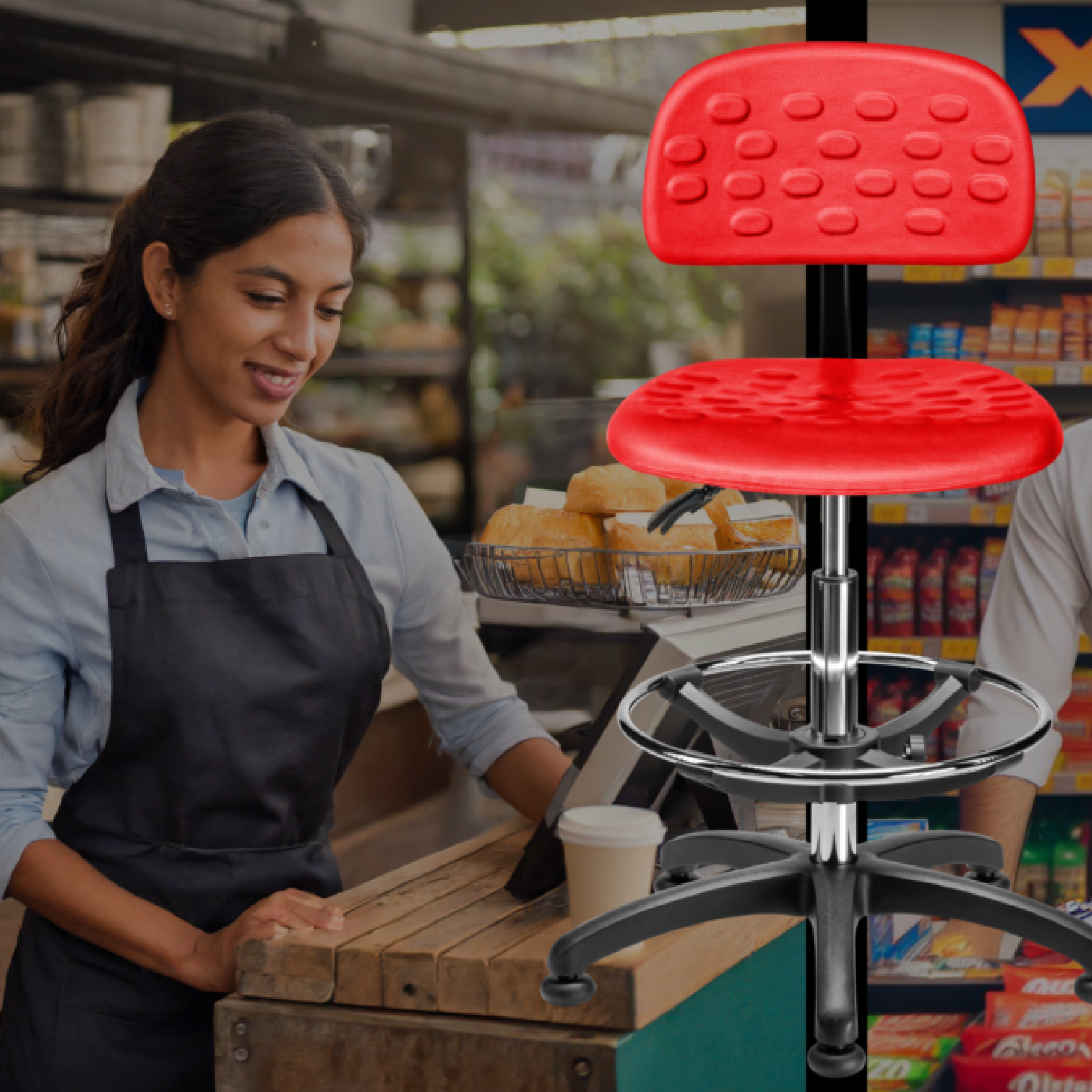 Sillas para Retail y Tiendas de Autoservicio